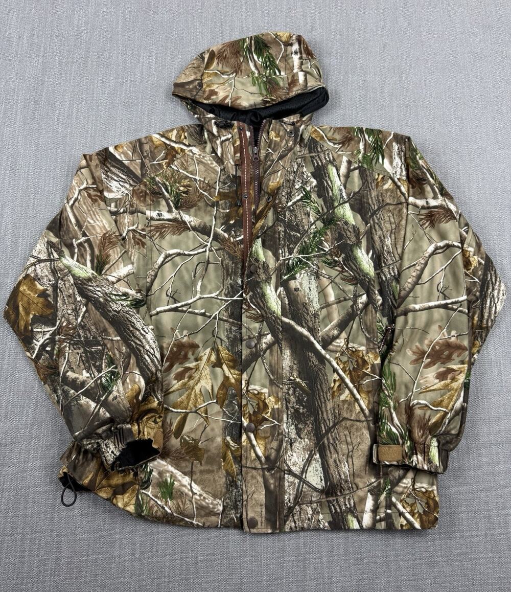 Russell Outdoors Realtree Rain Tamer II Jacket Hooded Camo Hunting Large